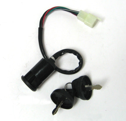Ignition Switch  Fits E-Ton Yukon CXL-150, Baja, + Many Other ATVs 4 pins in 4 pin female Jack OD=25mm
