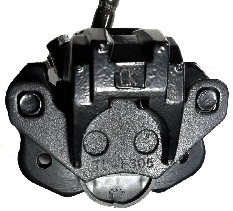 Rear Brake Assembly  Fits Most Chinese Mini ATVs  Caliper Bolts Ctr to Ctr 63mm  Line L= 55 inches  Caliper L=85 W=77