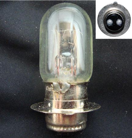 12V 25/25W Headlight Bulb  2 Terminal 15mm Base