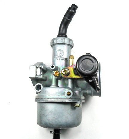 PZ22 Carburetor  Manual Choke  50-125cc ATV, Dirtbike  Intake ID=21 Air Box OD=38mm Bolts c/c=48mm
