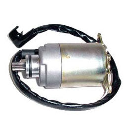 STARTER MOTOR  Fits Most GY6-125, GY6-150 Chinese ATVs, GoKarts, Scooters  Shaft OD=11.5mm Spline=9  Flange= 30mm  1 ring terminal Bolts c/c=77mm