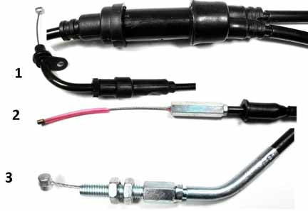 Throttle Cable 2 Stroke  (1) Out=27