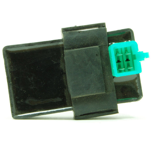 CDI Box 4 Stroke  50-125cc ATVs-Dirtbikes 4 pin in a 6 pin jack (center 2 open)  75mm x 41mm x 23mm