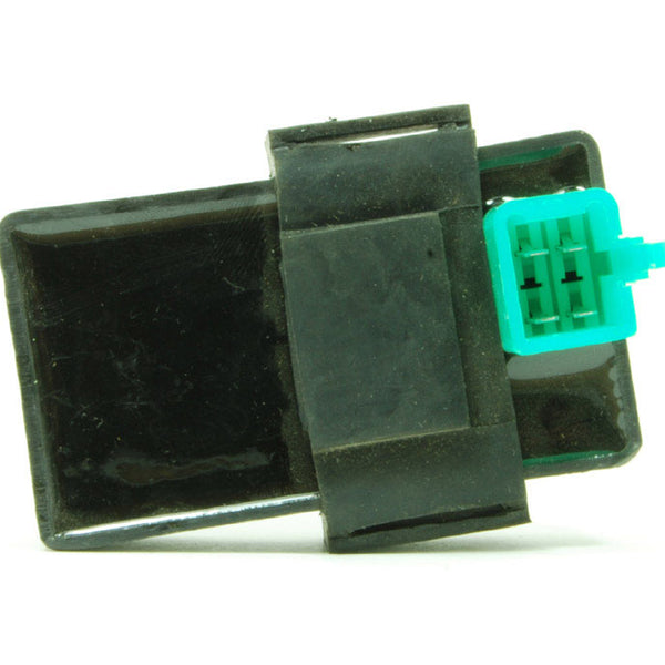CDI Box 4 Stroke  50-125cc ATVs-Dirtbikes 4 pin in a 6 pin jack (center 2 open)  75mm x 41mm x 23mm
