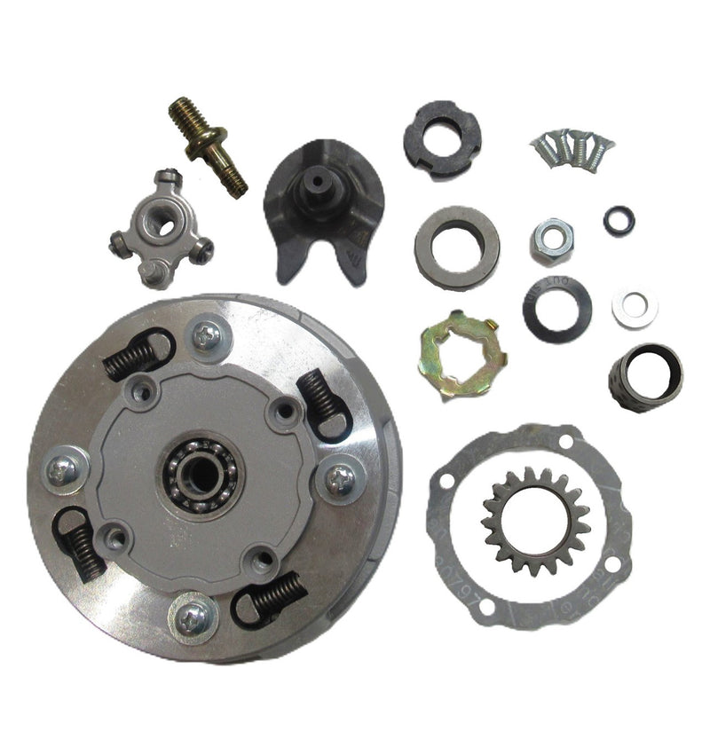 Rear Clutch  50-125cc Honda Copy Semi Auto, with the Clutch Nut Socket and Clutch Cover Gasket. Fits a variety of ATVs & Dirtbikes.