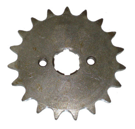 Front Sprocket #420 19th  Fits E-Ton Impuls TXL50-TXL90-Lightning AXL50-Thunder AXL90-Viper RXL50-70-90cc ATVs Plus Many Others Bolts=2x34mm Ctr to Ctr, Splines=6 Shaft=18/19.8mm (shortest/longest point)