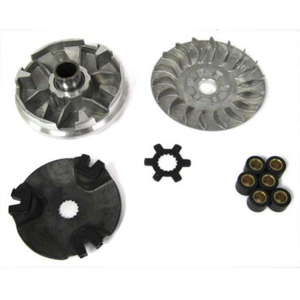 VARIATOR KIT  Fits E-Ton Impuls TXL90, Thunder AXL90, Sierra DXL90, Viper RXL70-90cc ATVs + Some 2 Stroke 50cc Motors with 16mm Shafts  Shaft=16mm Fits Many Adly, Polaris, some Vento Zip, Keeway Hurricane, CPI + more