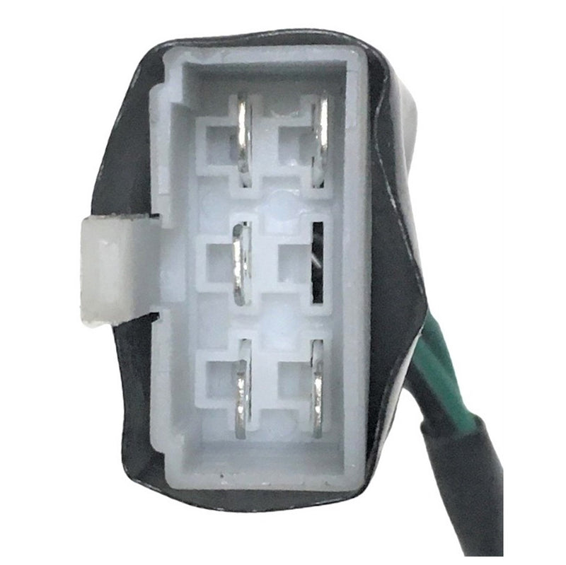 Ignition Switch Set  Fits Tao Tao ATM50,  Baja SC50S-345  + Many 49-150cc Chinese Scooters  5 Pins in 6 Pin FM Jack  Ign Bolts c/c=28 Latch Bolts c/c=35