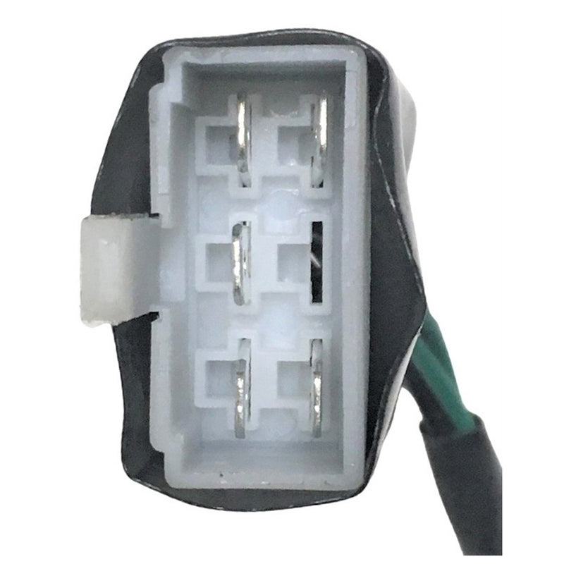 Ignition Switch Set  Fits Tao Tao ATM50,  Baja SC50S-345  + Many 49-150cc Chinese Scooters  5 Pins in 6 Pin FM Jack  Ign Bolts c/c=28 Latch Bolts c/c=35