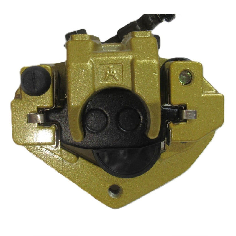 Front Brake Assembly  Fits ETON Beamer + many other Scooters & Mopeds  Line=36in 2 wires  Caliper bolts c/c=43 L=101 W=65mm  Note: The brake caliper color may vary from our pictures