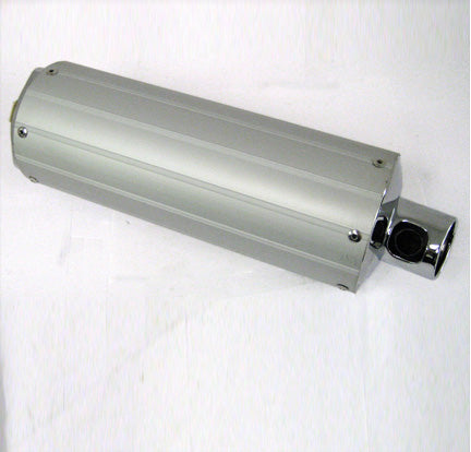 EXHAUST CANISTER  GY6-50 QMB139 49cc Chinese Scooter Motors   Length=14.5