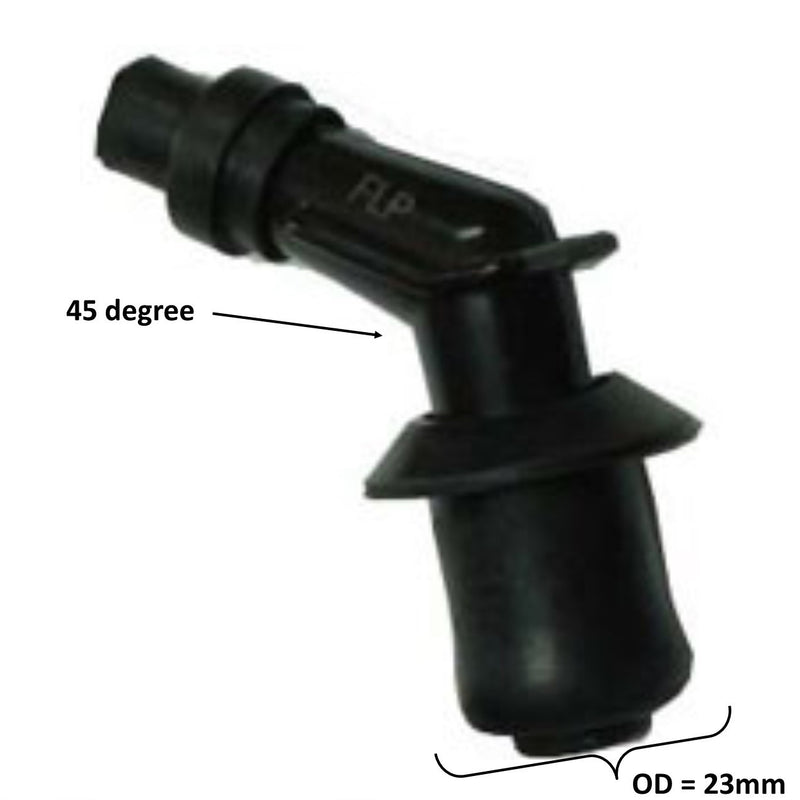 Spark Plug Cap  45 degree  Rubber boot OD=23mm