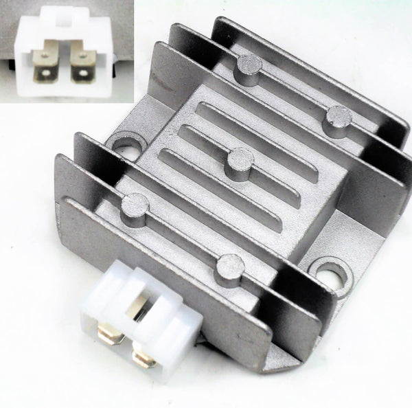 Voltage Regulator Rectifier 110-125cc Chinese ATV, SCOOTERs  4 Pins in 4 Pin Jack 66x72  Bolts Ctr to Ctr 55mm