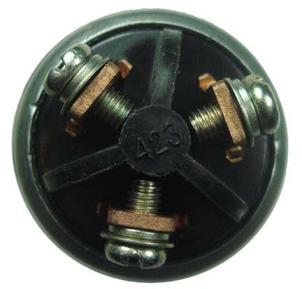 Ignition Switch  Momentary Action (Springs Back)  Fits Many Chinese GoKarts  3 Wire Terminals