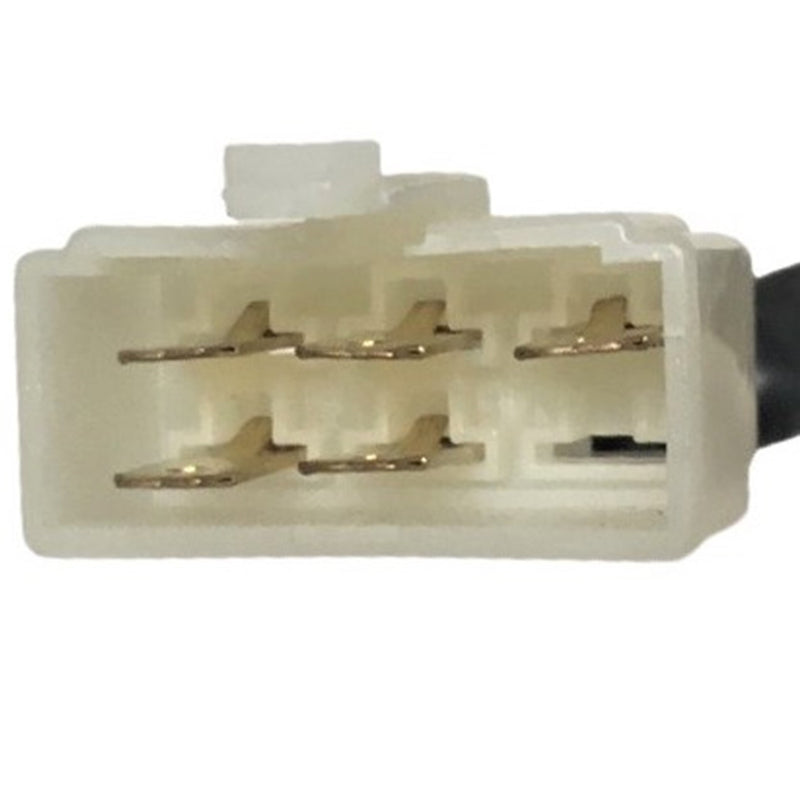 Ignition Switch  Momentary Action (Springs Back)  Fits Many Chinese GoKarts  5 Pins in 6 Pin Female Jack
