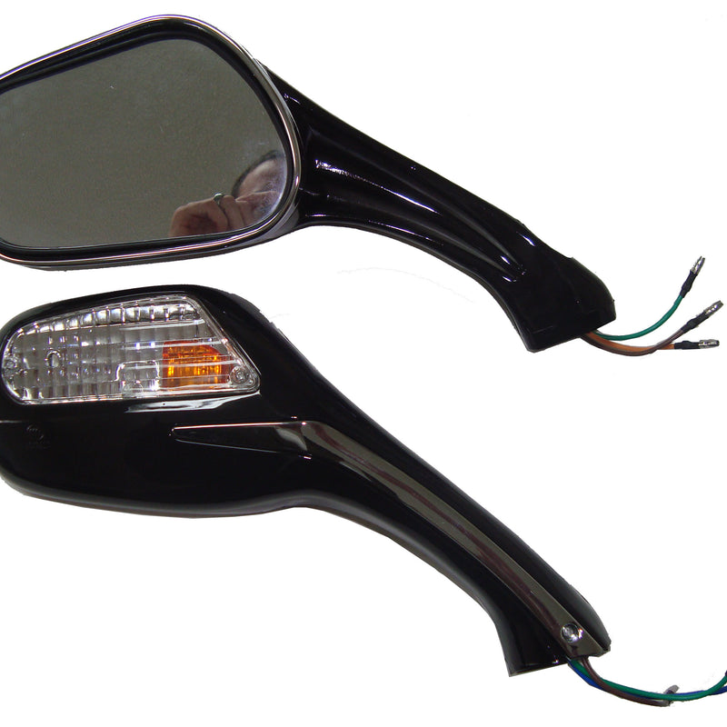 Mirrors with Lights 8mm (Both RH Thread)Sold Per Pair