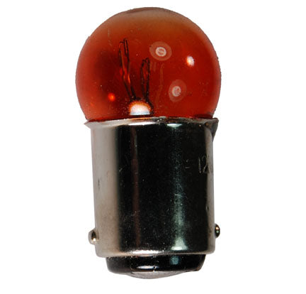 12V 10/5W AMBER Bulb  2 Terminal 15mm Base