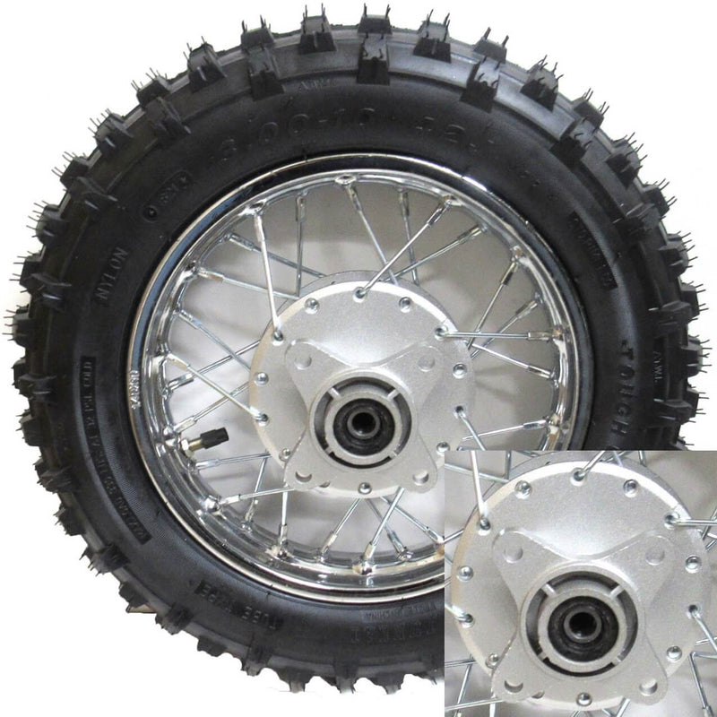 Rear Wheel with TireRim=1.85x12 Tire=3.00x12Disc BrakeSide 1 Bolts Cross C/C=68mmSide 2=66mm, Axle ID=12mm Seal 20x37x7x6
