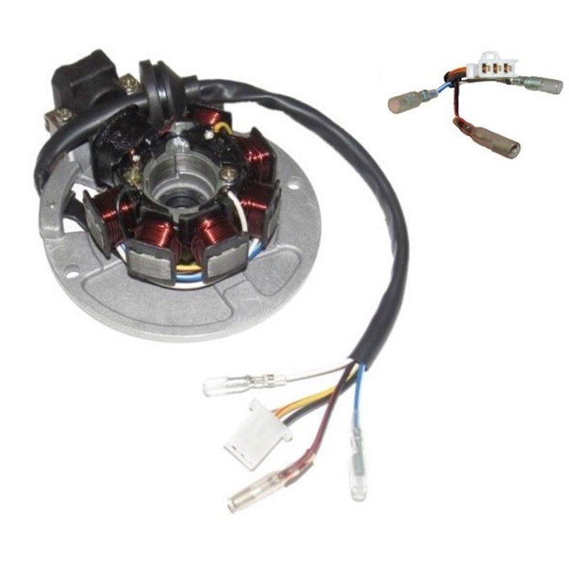 STATOR 49cc 2 Stroke  Fits Many Chinese Scooters  7 Coil 3 Pin in 3 Pin Jack + 3 Wires
