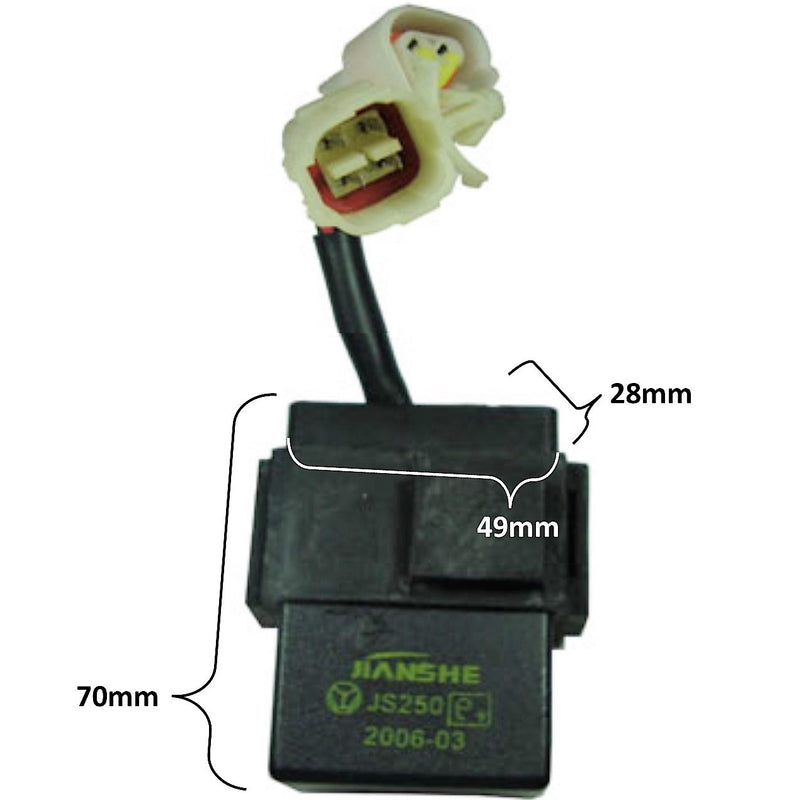 CDI Box 4 Stroke  250cc ATV  4 Pin in 4 Pin FM Jack  3 Pin in 3 Pin Male Jack