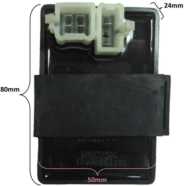 CDI Box 4 Stroke  150-250cc ATVs-Motorcycles  4 Pin in 4 Pin Jack  2 Pin in 3 Pin Jack  80x50x24
