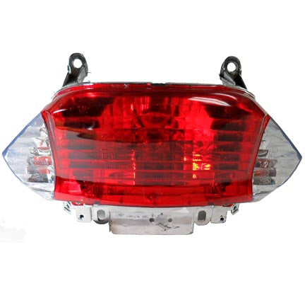 Tail Light (SCOOTER)  50cc Scooter - Bolts c/c=151mm  5 Pin in 6 Pin FM Jack+2 Pin Male  Fits Many 50cc Chinese Scooters including the  Tao Tao ATM 50 (Speedy)