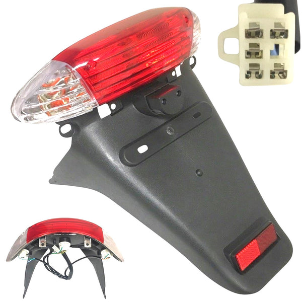 Tail Light (SCOOTER)  Bolts c/c=125  5 Pin in 6 Pin Male Jack  Fits Many Chinese Scooters