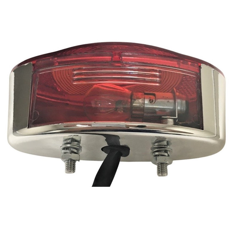 Tail Light (GoKart)  Fits Many Chinese GoKarts  W=128 H=65 Bolts c/c=49  3 Pins in 3 Pin Female Jack  Comes with the wiring housing shown in our picture. You will need to put the wires in the housing.