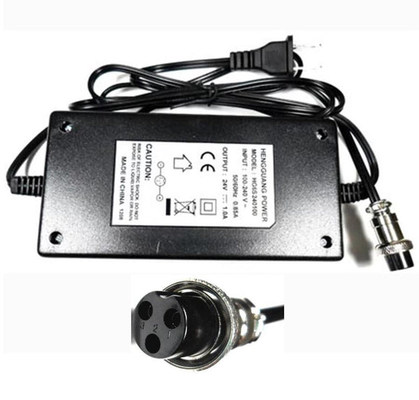 Battery Charger 24V 3 Prong  L=150 W=75 Thick=41