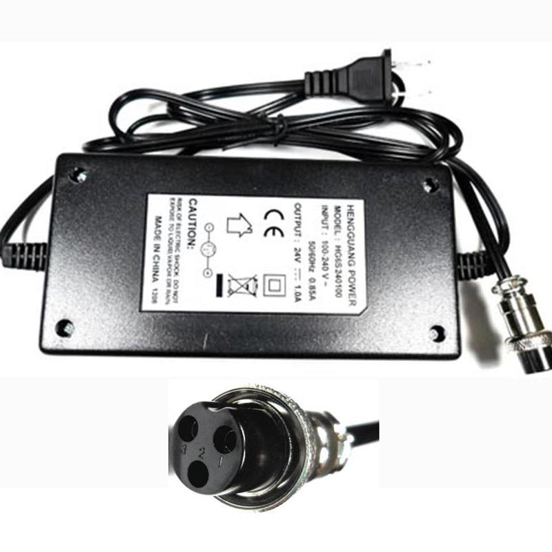 Battery Charger 24V 3 Prong  L=150 W=75 Thick=41