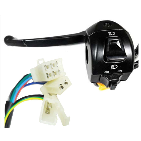 Handlebar Switch (Left Hand)  2 Pins in 2 Pin FM Jack + 2 Pin in 2 Pin Male Jack + 6 Pins in 6 Pin Male Jack