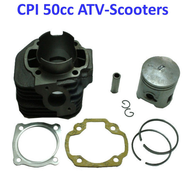 Cylinder Piston Top End Kit 49cc 2 Stroke ATVs, Scooters B=40mm Pin=12mm H=64mm  CPI Models Only