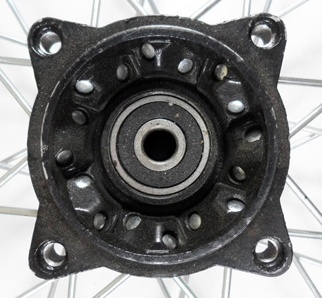 Front Wheel with TireRim=1.40X14 Tire=2.50(60/100)x14Disc Brake Black  Axle ID=12 Bolts Cross c/c=100mm
