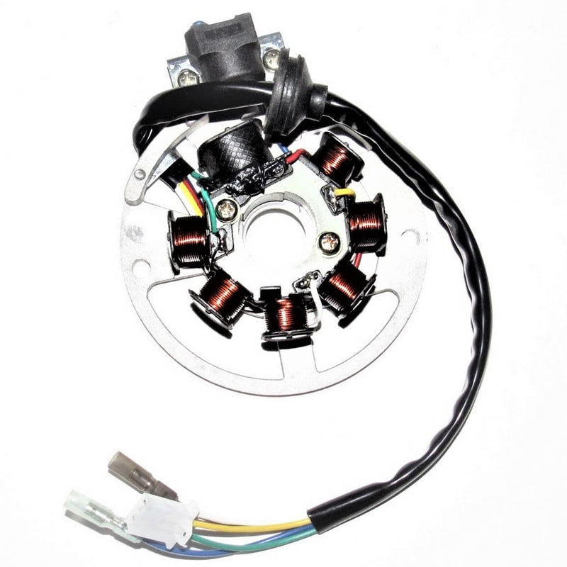Stator  Fits Impuls TXL50, TXL90, Lightning AXL50, Thunder AXL90, Sierra DXL90, E-ton Viper RXL50, 70, 90cc ATVs with 2 stroke engines.