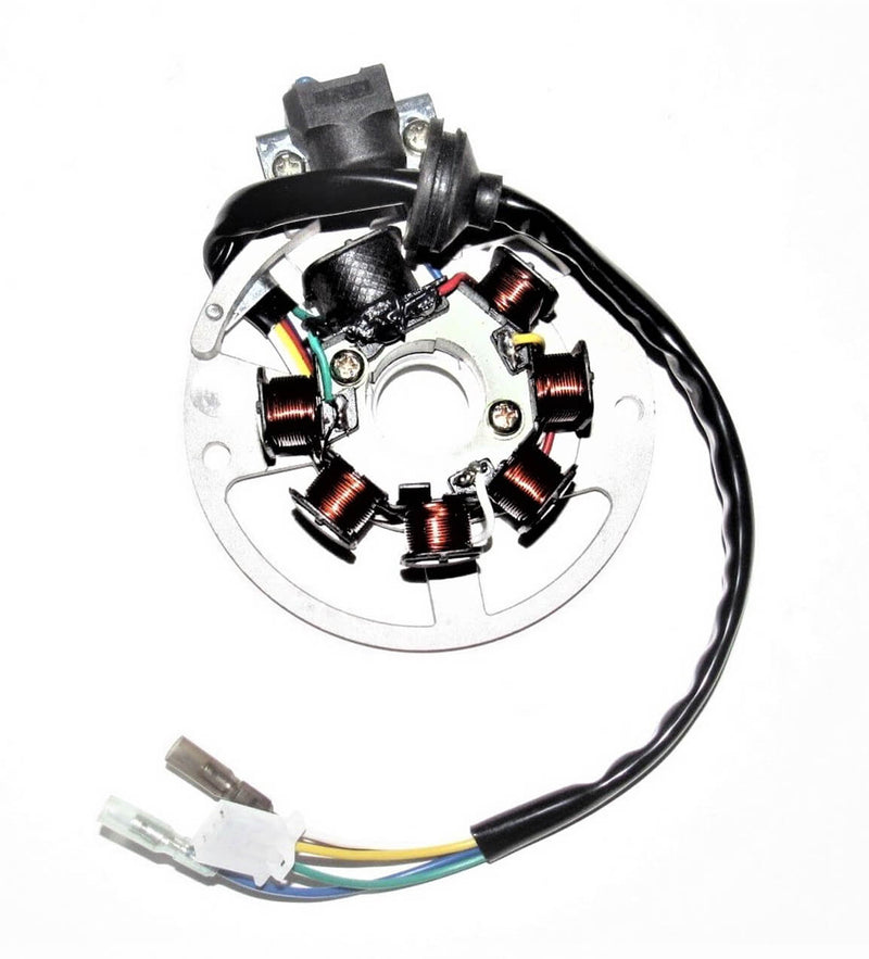Stator  Fits Impuls TXL50, TXL90, Lightning AXL50, Thunder AXL90, Sierra DXL90, E-ton Viper RXL50, 70, 90cc ATVs with 2 stroke engines.