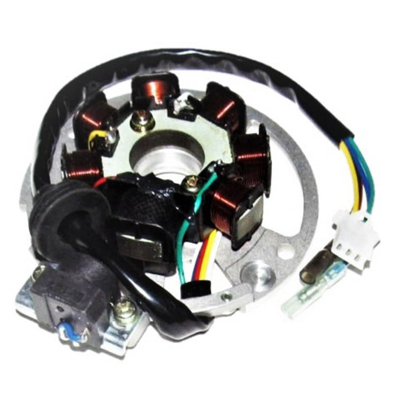Stator  Fits Impuls TXL50, TXL90, Lightning AXL50, Thunder AXL90, Sierra DXL90, E-ton Viper RXL50, 70, 90cc ATVs with 2 stroke engines.