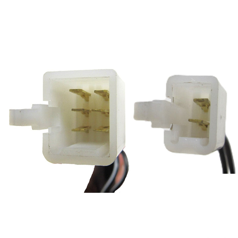 Handlebar Switch (Left Hand)  Fits Impuls TXL50,TXL90-E-Ton Lightning 50-Thunder 90-Sierra DXL90-Viper RXL 50-90cc ATVs. 2 Pins in 3 Pin Female Jack + 6 Pins in 6 Pin Female Jack  Click here for model listing and additional notes