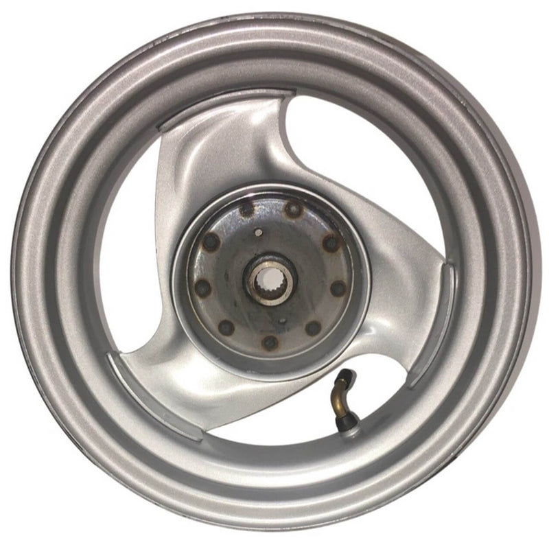 Rear Wheel Rim (Drum Brake) Fits E-Ton Beamer 50-150 Scooters + Others. Rim Size 3.50x10  Shaft ID=20 Splines=18 Drum ID=110mm