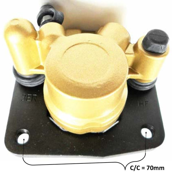 Front Left Disc Brake Caliper Fits E-Ton Vector 250 ATVs. Mounting Bolts c/c= 68mm