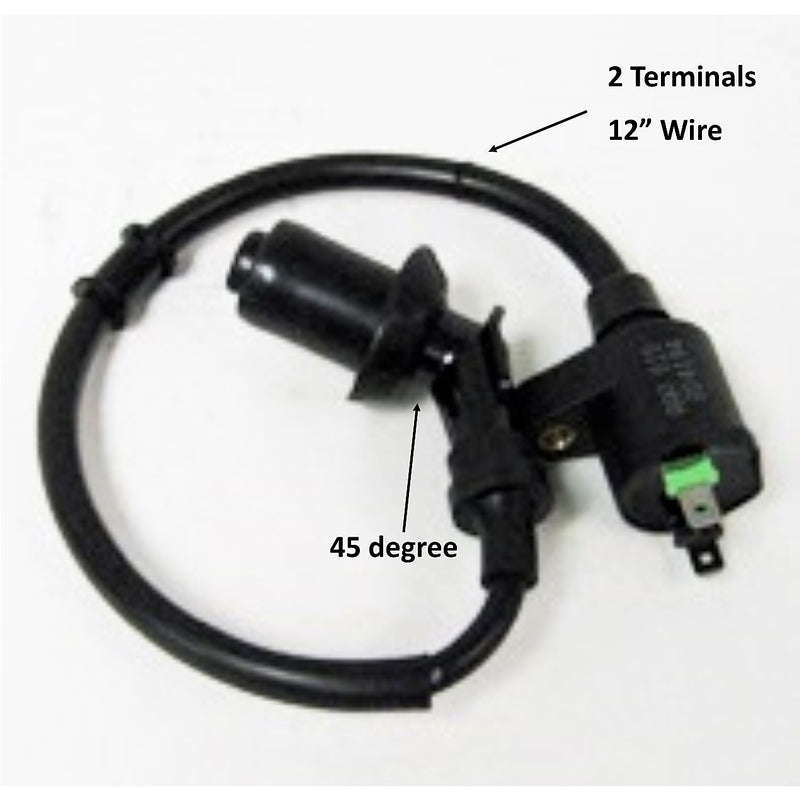 High Tension Ignition Coil Fits E-Ton Viper RXL70, RX4-70, RXL90R, RX4-90R, RXL150R, Yukon YXL150, CXL150, Vector 250, ATVs & Sport 50-150, Tomos Nitro 50-150, Beamer R4-150, Matrix 150 Scooters + Others.