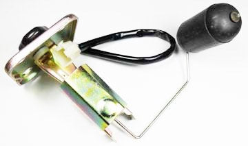 Fuel Level Sending Unit  Square Holes c/c=33mm 2 Pin Jack  Rod 32mm to 90d turn, then  59mm to 45d turn, 34mm to Float