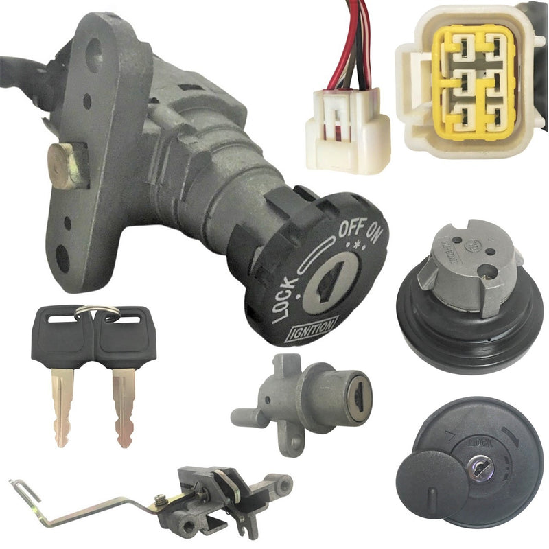 Ignition Switch  Fits Many 50-150 Scooters  With gas Cap  5 Pin with 6 Pin FM Jack Bolts c/c=50mm