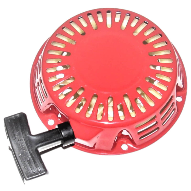 Pull Starter  Fits Coleman KT196, Honda Type GX160 -GX200 and Other 5.5HP (163cc) - 6.5HP (212cc) Motors Used on Generators, GoKarts, Minibikes, Power Equipment  Bolts Ctr to Ctr=160mm OD=175mm  Used on Gokarts, Minibikes, Power Equipmen