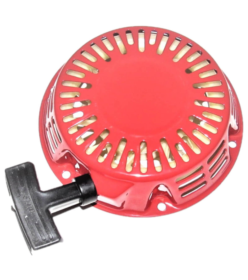 Pull Starter  Fits Coleman KT196, Honda Type GX160 -GX200 and Other 5.5HP (163cc) - 6.5HP (212cc) Motors Used on Generators, GoKarts, Minibikes, Power Equipment  Bolts Ctr to Ctr=160mm OD=175mm  Used on Gokarts, Minibikes, Power Equipmen