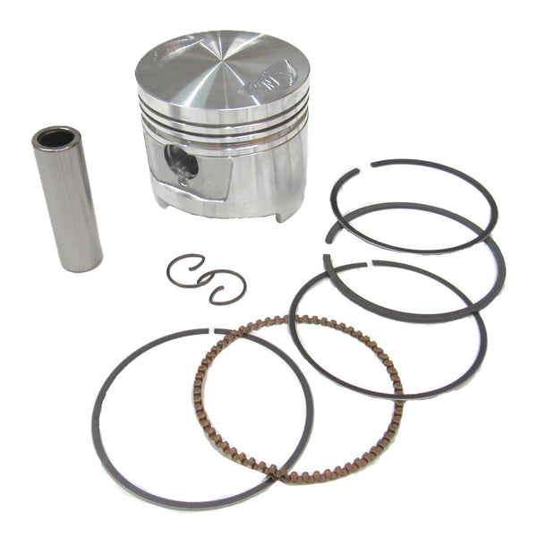 Piston Kit 150cc 4-Stroke CG 150 B=62mm Pin=15 H=52.50 Ctr Pin To Top=24.5 CG150 ATVs, Dirtbikes