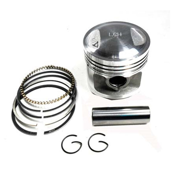 Piston Kit 125cc 4-Stroke CG 125 B=56.5 Pin=15 H=52 Ctr Pin To Top=23 CG125 ATVs, Dirtbikes