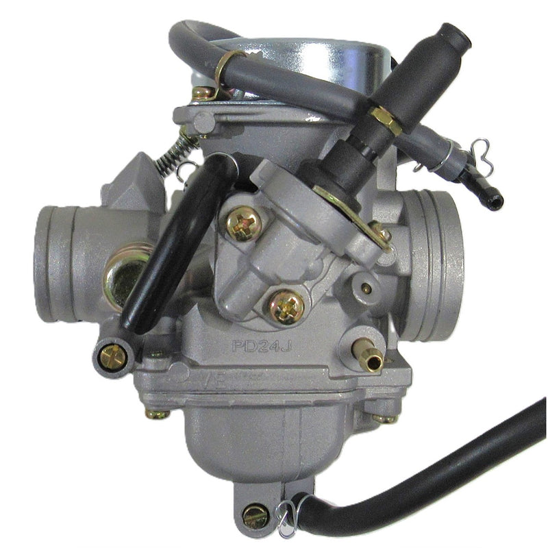 Kei Hin Style Carburetor  Manual Choke 150-250cc  Fits E-Ton Yukon YXL150, CXL150, Viper RXL150R ATVs & Beamer R4-150, Matrix 150 Scooters + Others  Intake OD=32mm, Air Box OD=42mm