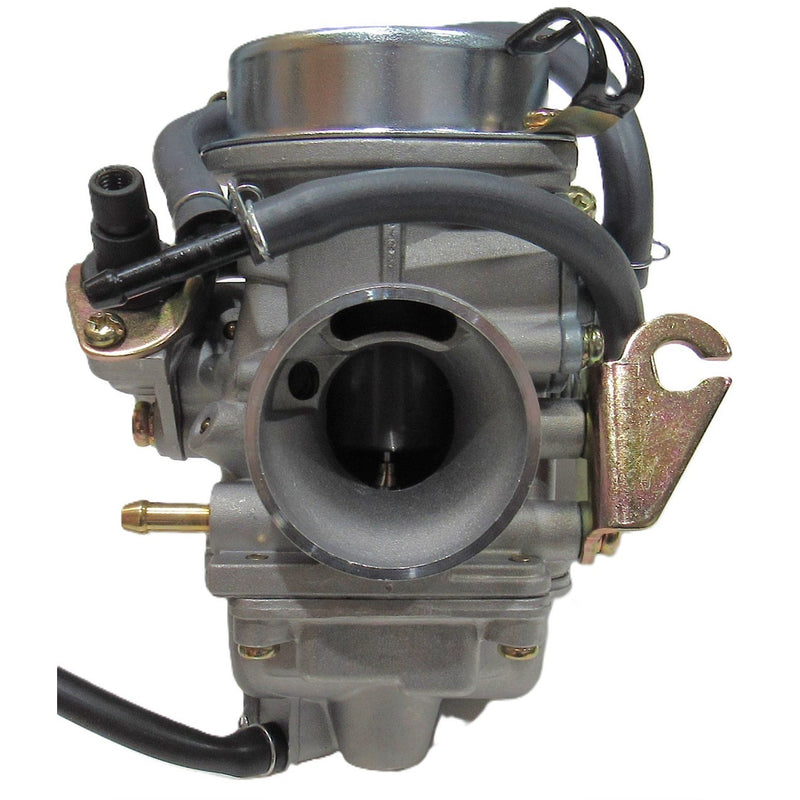 Kei Hin Style Carburetor  Manual Choke 150-250cc  Fits E-Ton Yukon YXL150, CXL150, Viper RXL150R ATVs & Beamer R4-150, Matrix 150 Scooters + Others  Intake OD=32mm, Air Box OD=42mm