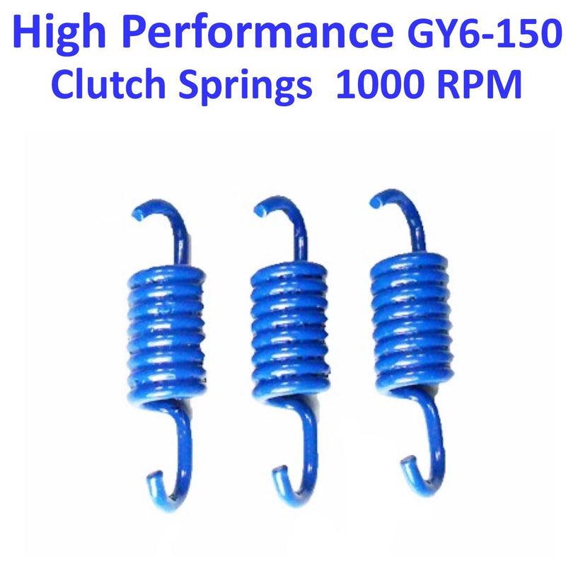 Clutch Spring Set  HIGH PERFORMANCE Blue +1000 RPM  GY6-125, GY6-150 Chinese ATVs, GoKarts, Scooters