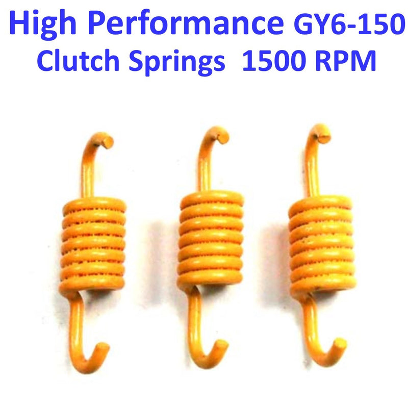 Clutch Spring Set  HIGH PERFORMANCE Yellow +1500 RPM   GY6-125, GY6-150 Chinese ATVs, GoKarts, Scooters